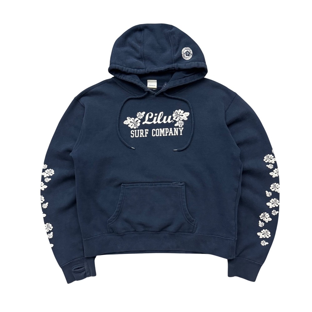 Y2K Lilu Surf Company Floral Sleeve Hits Hoodie 2000s Juniors L